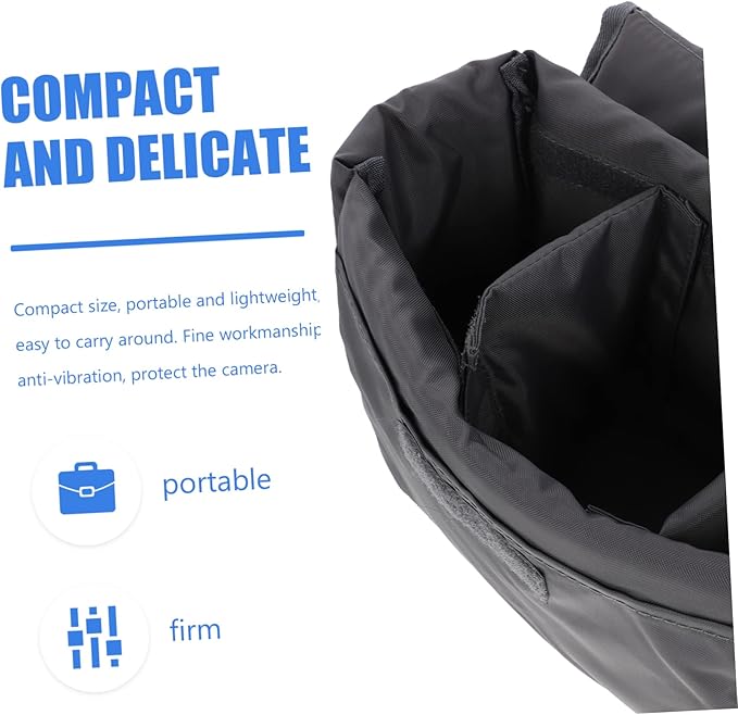 Compact Camera Bag Insert Portable Protective Case for DSLR and Mirrorless Cameras Fits Backpacks and Messenger Bags Lightweight Design for Easy Carrying and Protection