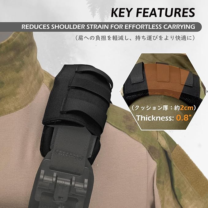 TRIWONDER Bag Shoulder Strap Replacement Adjustable Strap with Padded Metal Hooks for Crossbody Bags Messenger Bags Laptops