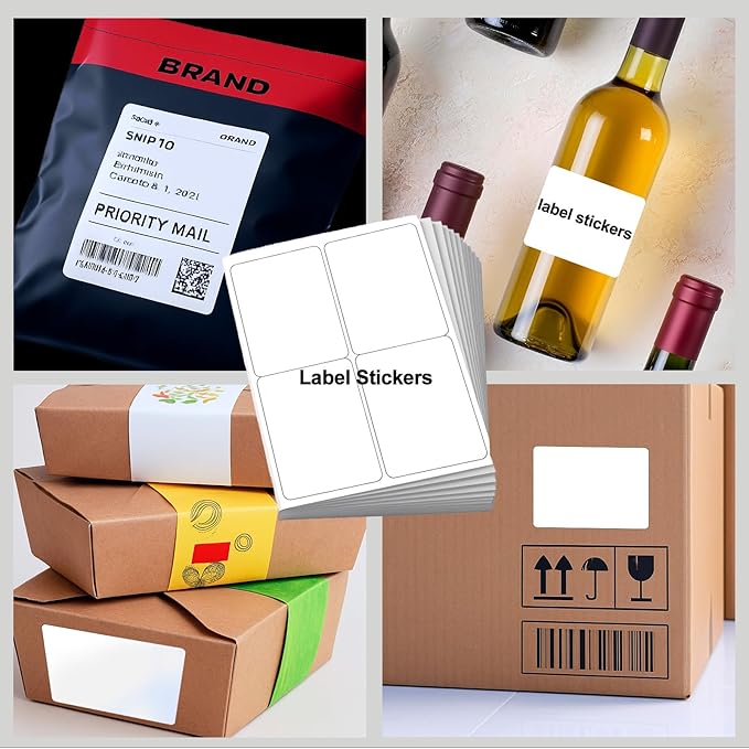 4"x5" Shipping Address Labels, Matte White Printable Labels, 1920 Total (480 Sheets, 4-Up), Compatible with Laser & Inkjet Printers for Packaging & Mailing