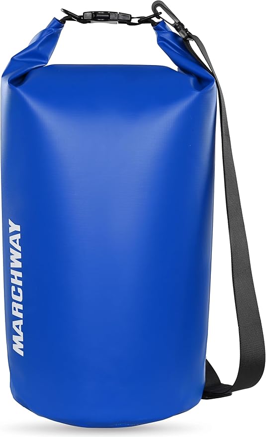 MARCHWAY Floating Waterproof Dry Bag Backpack 5L/10L/20L/30L/40L, Roll Top Sack Keeps Gear Dry for Kayaking, Rafting, Boating, Swimming, Camping, Hiking, Beach, Fishing