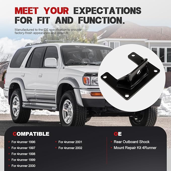 Rear Upper Shock Absorber Mount for 4Runner 1996-2002, Shock Absorber Springs Suspension Repair Bracket