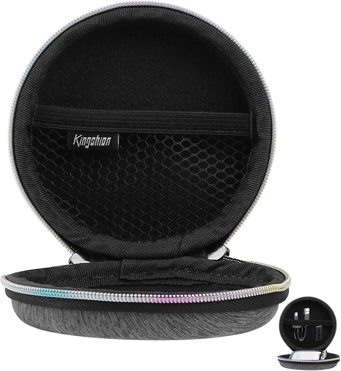 Kingshion Mini Shaver Carry Case, Small Electronic Organizer Travel Case, Portable Travel Men Carrying Small Storage Pouch Zipper Bag for Electric Shavers