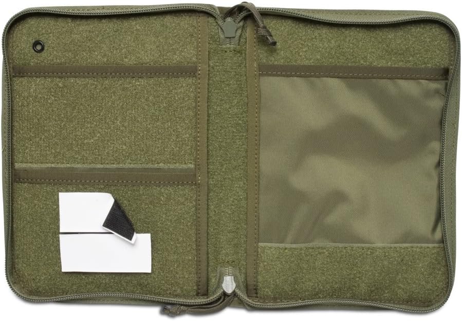 Tactical Notebook Covers | Field Data Cover System | Heavy Duty Zippered Organizer | Fits Notebooks 5” x 7.5” to 5.5” x 8.25"