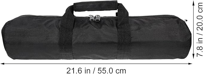Padded Tripod Carrying Case Bag with Zippered Closure and Shoulder Strap for Photography Equipment, 55cm Thick Waterproof Storage Bag Suitable for Travel and Studio Use
