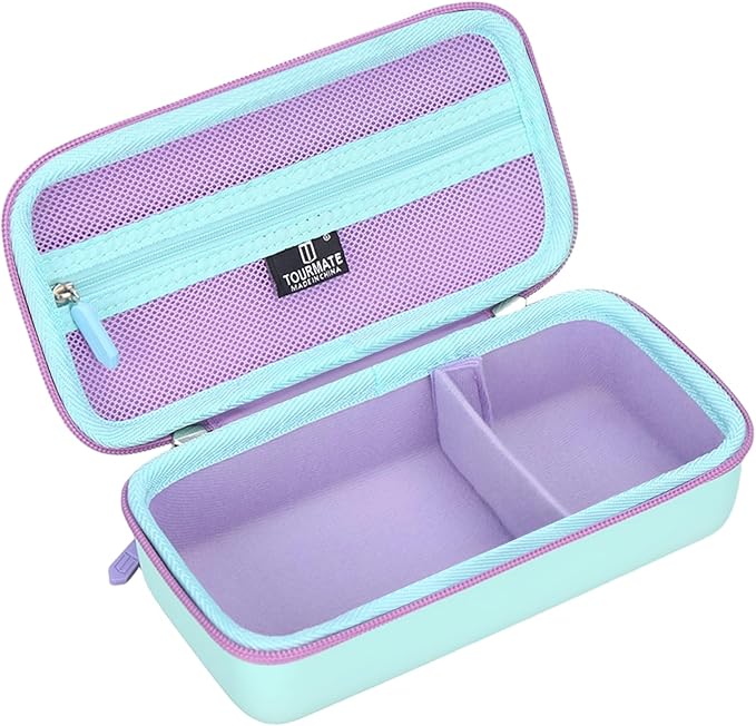 Hard Storage Case for HiMont/Sangrui/ARNSSIEN/Usteetic Camera Instant Print - Travel Case for Selfie Video Camera(Only Box) (PU, Cyan)