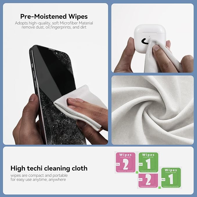 for Airpods Cleaner Kit,Bluetooth Earbuds 3 in 1 Multi-Function Cleaning Pen and Cleaning Putty,for Airpods Pro Phone Charging Port,Earbuds,Headphone, iPod,Case,iPhone,ipad,Laptop