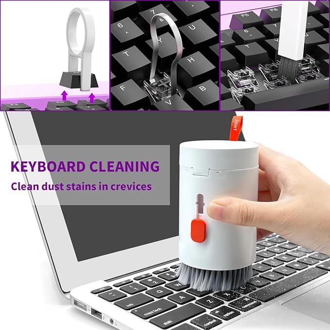 20-in-1 Cleaning Kit for Airpod Earbud Laptop Keyboard, Electronic Penlar Cleaning Kit Compatible with Computer PC Cell Phone, Charging Port