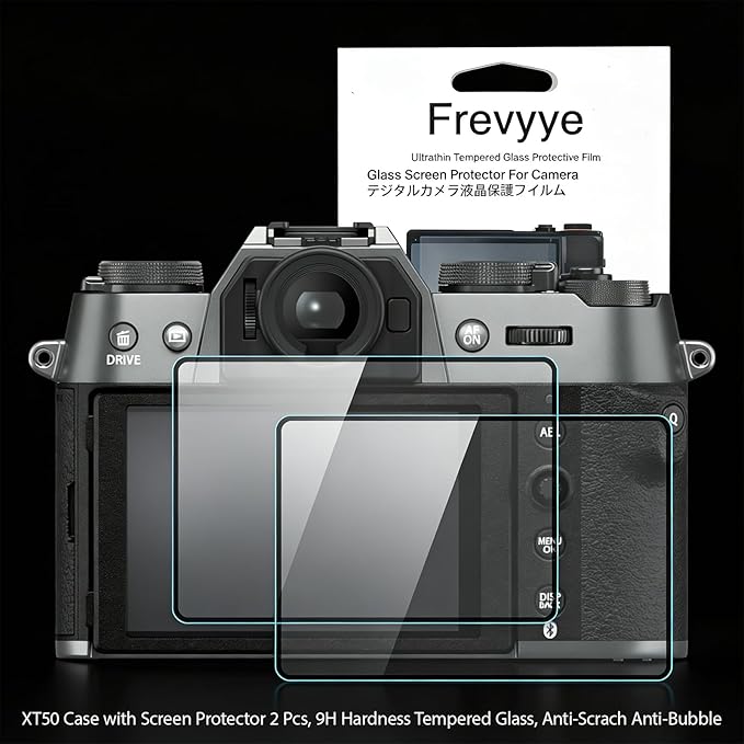 Frevyve Case for Fujifilm X-T50 Body Camera, Skin, Anti-Scratch, Lightweight Sleeve, Fuji XT50 Soft Silicone Rubber Protective Cover for Fujifilm XT50 Camera Accessories (Dark-Green)