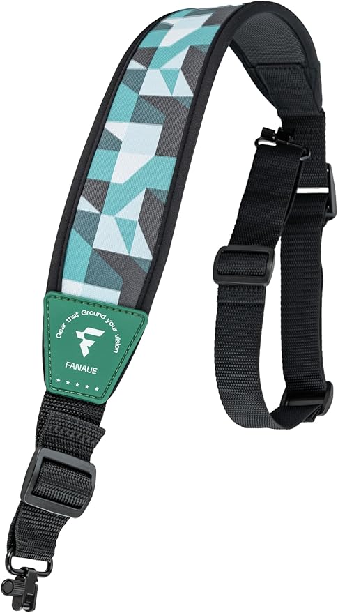 FANAUE Rifle Sling, Two Point Gun Sling with Swivels, Length Adjustable Padded Rifle Shoulder Strap for Hunting Shooting and Outdoors