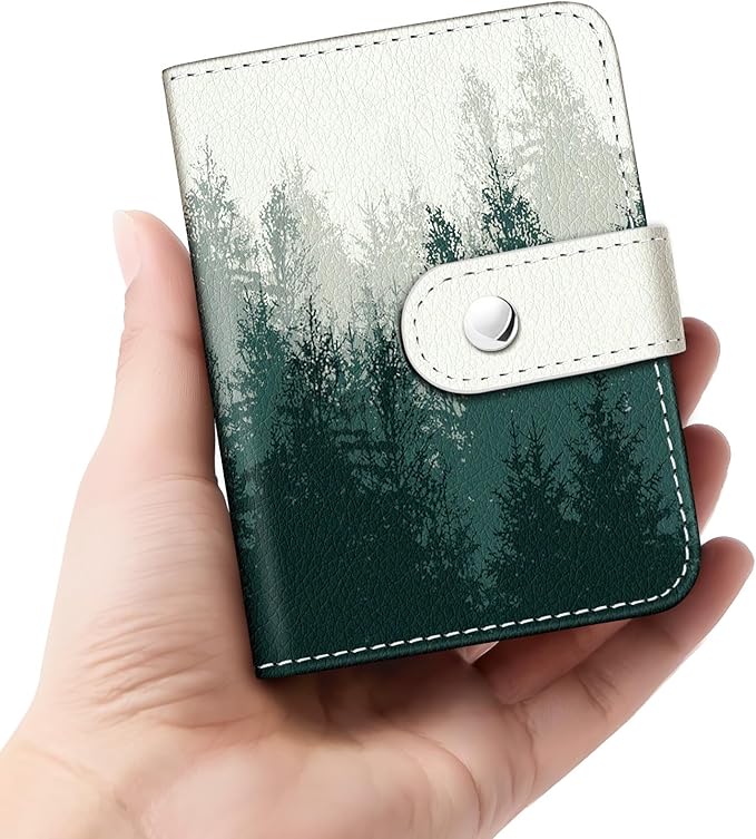 Lebrocoli Mist Forest Small Photos Album for 2x3 Inch Films, 56 Pockets Mini Cute Albums Book for Polaroid Fujifilm Instax Mini Instant Camera Printer, Kpop Photocard Pictures Binders Holders Storage