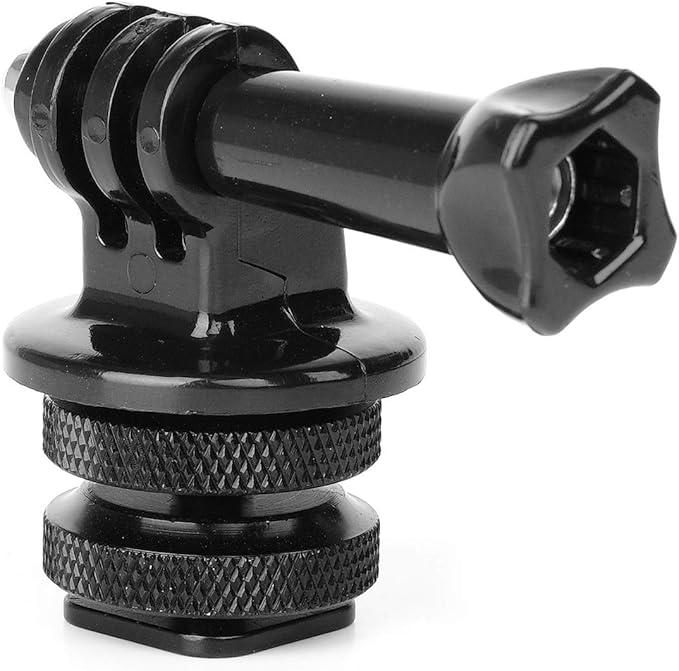 Anwenk Camera Hot Shoe Mount Adapter Compatible with GoPro Adapter Gopro Hero 7 6 5 4 Attaching on Gopro DSLR Camera or Ring Light Photography