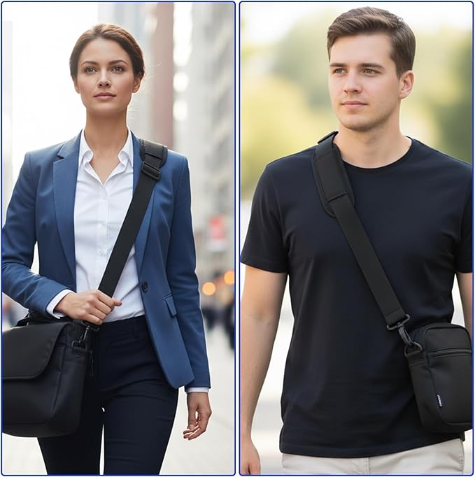 63 Inch Shoulder Strap Universal Duffle Bag Strap Replacement Adjustable Shoulder Straps for Bags with Plastuc Hooks for Briefcase Laptop Messenger Bag Crossbody Bags Luggage/Duffel/Camera