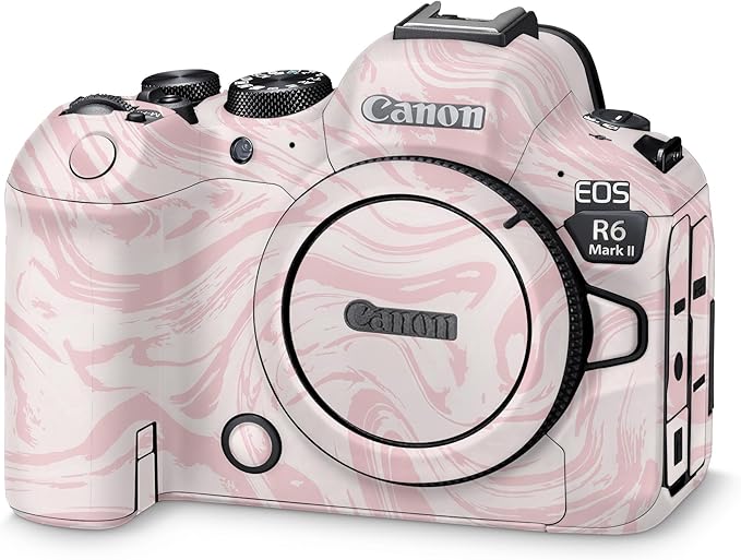 Camera Skin Compatible with Canon EOS R6 Mark II Camera (2022) - Silky Pink - Premium 3M Vinyl Protective Wrap Decal Cover - Easy to Apply | Crafted in The USA by MightySkins