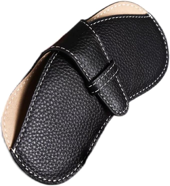 YUANYU Leather Glasses Case Holder Portable Slim Sunglasses Pouch Soft Eyeglasses Eyewear Sleeve For Women Men Lightweight