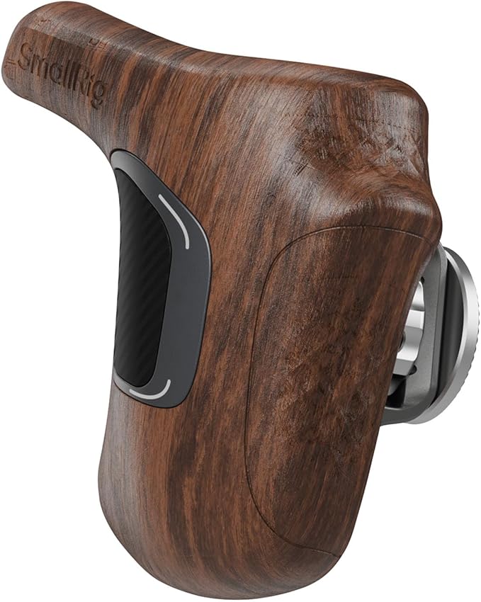 SmallRig Rotating Right-Side Wooden Handle for ARRI Rosette, Load Capacity to 15kg / 33lbs, Flexible Position Adjustment, Ergonomic Design & Anti-Slip Design