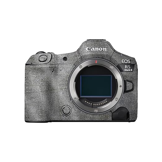 Glossy Glitter Camera Skin Compatible with Canon EOS R5 Mark II (2023) - Scratched Up - Premium 3M Vinyl Protective Wrap Decal Cover - Easy to Apply | Crafted in The USA by MightySkins