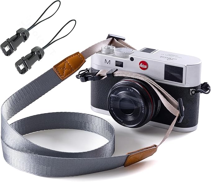 Camera Strap Camera Neck Strap with Quick-release Buckles for Mirrorless Camera.(Light Gray)