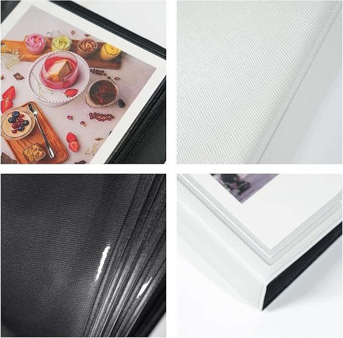 iFreak Polaroid Photo Album Book Fits For Fujifilm Instax Wide Square Picture Album, Holds Square Instant Square SQ1 SQ6 SQ10 SQ20 Camera Film Polaroid 600 i Type 3.5x4.25 inch Film (Pale Gray)