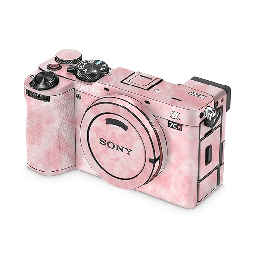Glossy Glitter Camera Skin Compatible with Sony Alpha 7CR Camera (2023) - Cotton Cloud - Premium 3M Vinyl Protective Wrap Decal Cover - Easy to Apply | Crafted in The USA by MightySkins