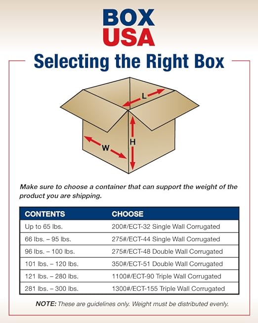 Box USA Moving Boxes, 54"L x 8"W x 28"H 5-Pack Large Side Loading Corrugated Cardboard Box for Packing, Shipping and Storage