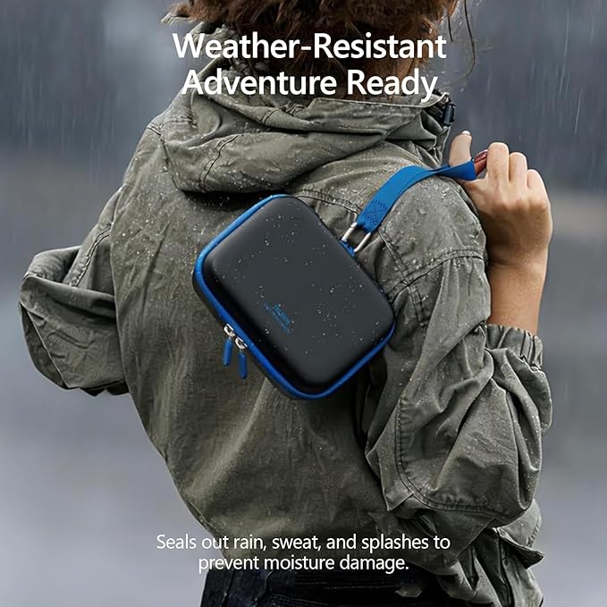 AuyKoo Carrying Case for DJI Osmo Action 6 Accessories, Waterproof Hard Carrying Bag for Camera Batteries Filter Mount, DJI Osmo Case Hard Shell Action Camera Bag