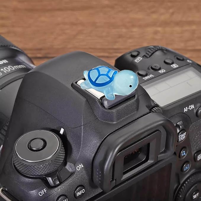 Camera Hot Shoe Cover, Cute Hot Shoe Cap, Hot Shoe Protector Compatible with Sony Fujifilm Fuji Canon Nikon Pentax Leical Panasonic (Blue & Purple Tortoise)