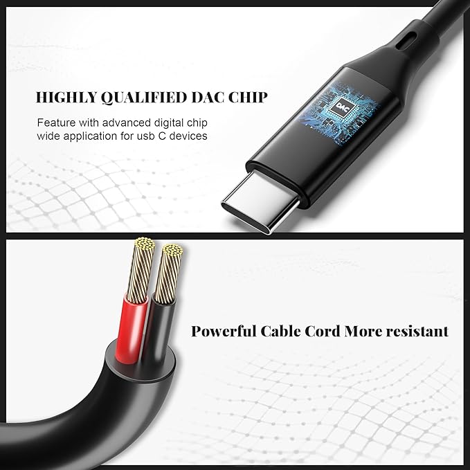 USB C Headphones, Type C Earphones for Samsung S25/ S24 Plus/ S24 Ultra Wired Earbuds with Microphone Volume Stereo in-Ear Control Earphone Compatible for Samsung S23 S22 S21 A54 iPhone 15/16 Pro Max