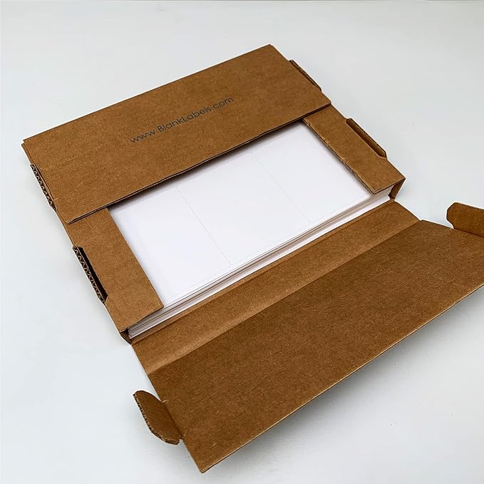 Blank Labels Address Barcode Shipping Labels, 4" x 3.33" (4 x 3-1/3) Permanent White Matte Label, Inkjet and Laser Printer Guaranteed Made in USA, 6 Labels Per Sheet- 200 Sheets - 1200 Labels