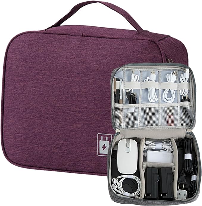 AYANICA Organizer Case Small Electronic Devices USB Charger Accessories Mouse Phone Cable SD Power Bank Earphone