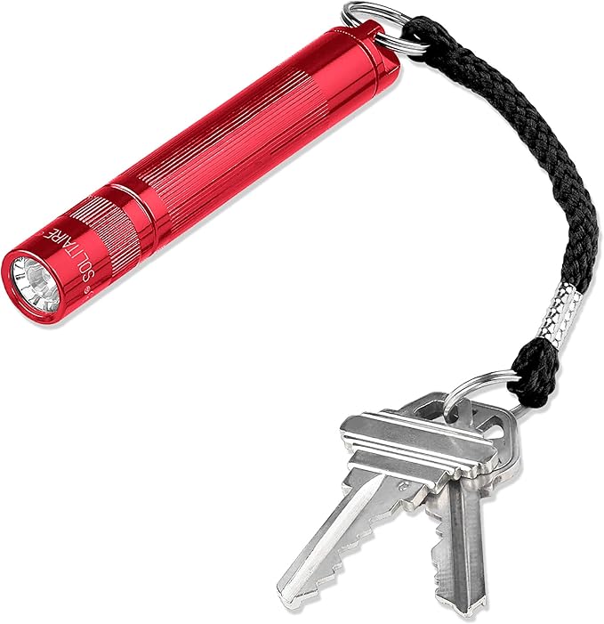 Maglite Solitaire Incandescent 1-Cell AAA Flashlight Red - K3A036