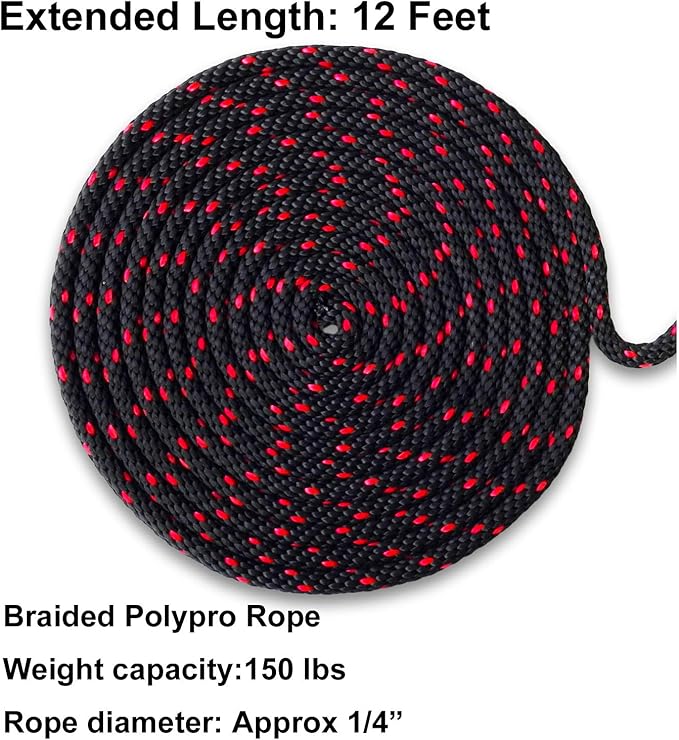 LE KAPMOZ Kayak Tie Down Straps Canoe Bow and Stern Heavy Duty Cargo Ratchet Pulley Rope Hanger
