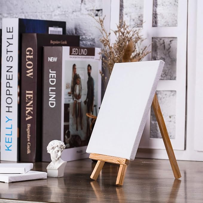 24 Pack Mini Wood Display Easel (8 Inch)