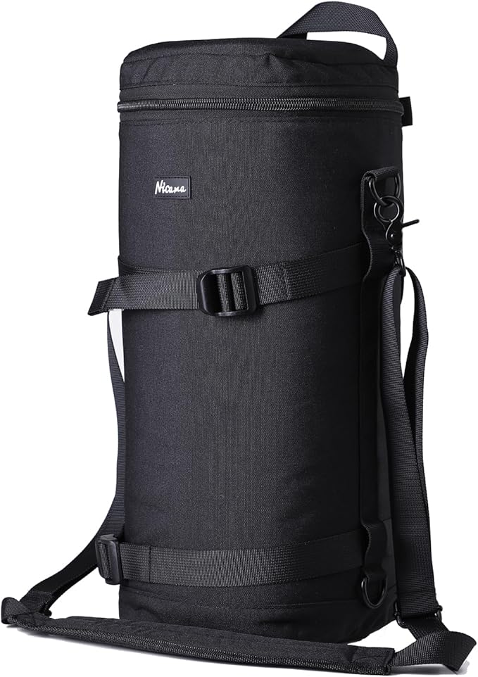 Nicama LB3 Deluxe Water-Resistant Camera Lens Pouch Case for Canon EF 100-400mm 100-500 70-200 180mm RF 600 Tamron SP 70-300mm FE 90mm Nikon AF-S 70-200mm & More, Lens Protective Bag