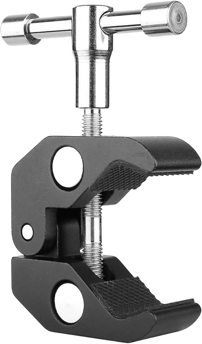 ChromLives 11'' Magic Arm with 2Pack Super Clamp Crab Clamp, Articulating Friction Arm Photography w/ 1/4'' and 3/8'' Thread Camera Clamp Compatible with DSLR Camera Rig, Monitor,Flash Light,DJI Osmo