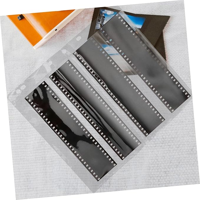 10pcs Heavy Duty Film Negative Sleeves Document Pouches for Archival Photo Storage Protects Negatives and Slides from Damage Compatible with Binders