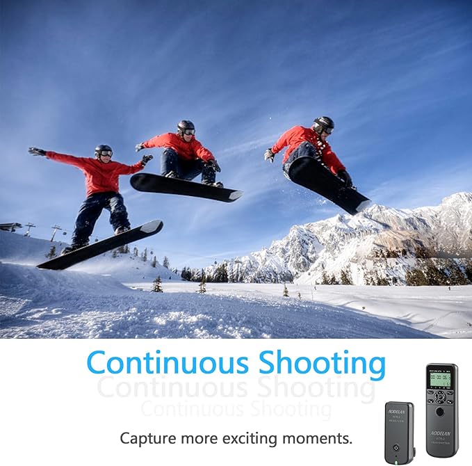 AODELAN Intervalometer Remote for Nikon - Camera Wireless Timer Shutter Release Remote Control for Nikon Z6, Z7, Z9, D850, D810, D750, D7200, Coolpix P1000, P950; Replaces Nikon MC-DC2, MC-30, MC-36A