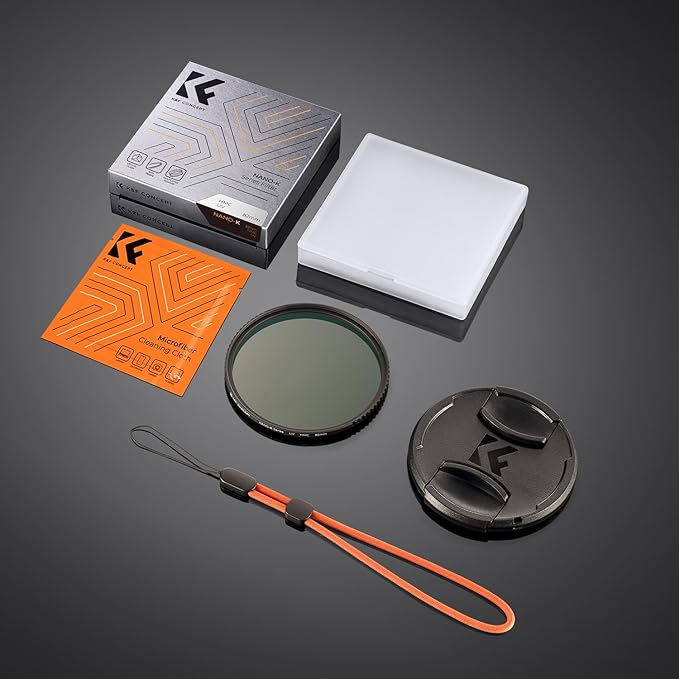 K&F CONCEPT 52mm MC UV Lens Protection Filter with Lens Cap Cleaning Cloth Optical Glass Ultra Slim 18 Multi-Layer Coatings Camera Lens UV Filter (K-Series)