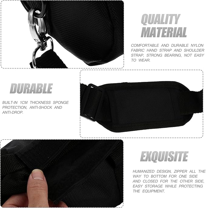 15.72 Padded Tripod Carrying Case Bag with Shoulder Strap Padded Carrying Bag for Tripods, Monopods, Speaker Stands, Boom Stands, Camcorder, Mic Stands