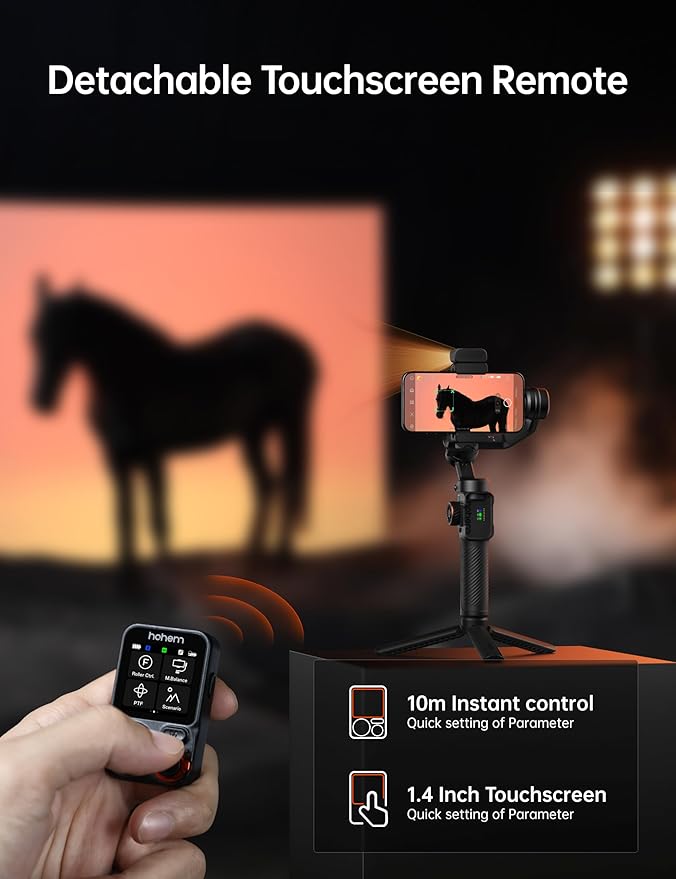 hohem Detachable Remote Control for iSteady M7, HRT-06 (Black)