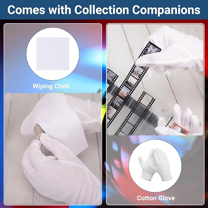 Acid Free Film Negative Storage Kit - 3 Ring Binder with 30 Pack 1260 Frames 35mm Negative Sleeves, 35mm Slide Storage Pages & 30 Pack 600 Pockets 120 Film Sleeves