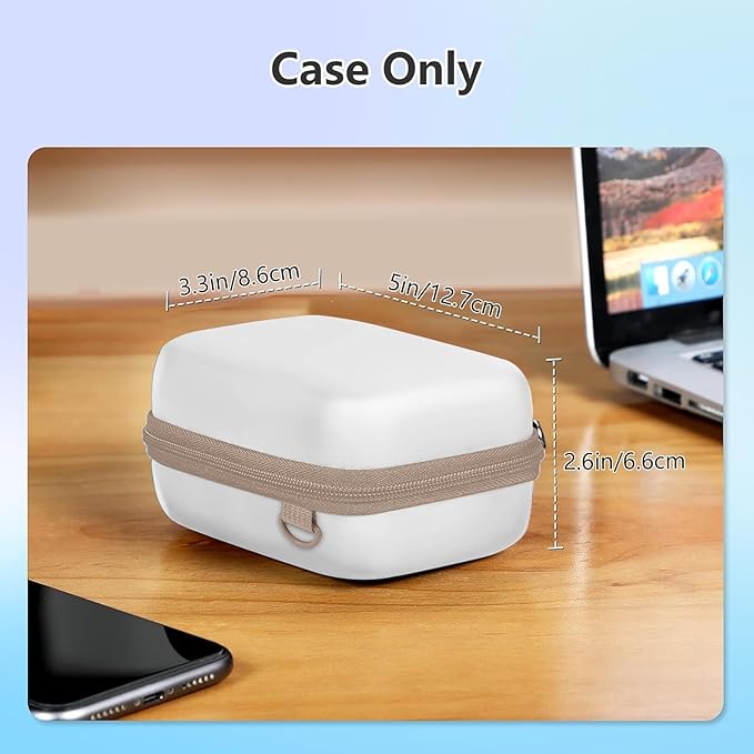Leayjeen Digital Camera Case Compatible with LUMIX ZS99/ LX10/ ZS80/ ZS100/ ZS70/ ZS200/ ZS60 4K Digital Camera,Compact Digital Camera-White(Case Only)