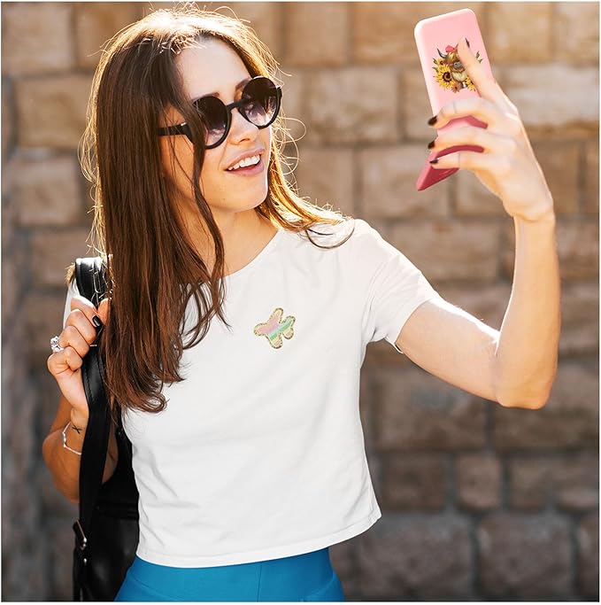 Pink Travel Compact Mirror with Light for Purses 1X/2X Magnification Mini Led Portable Pocket Makeup Mirror, Cute Sunflower Trendy Birthday Gift Stocking Stuffers for Teen Girls Women