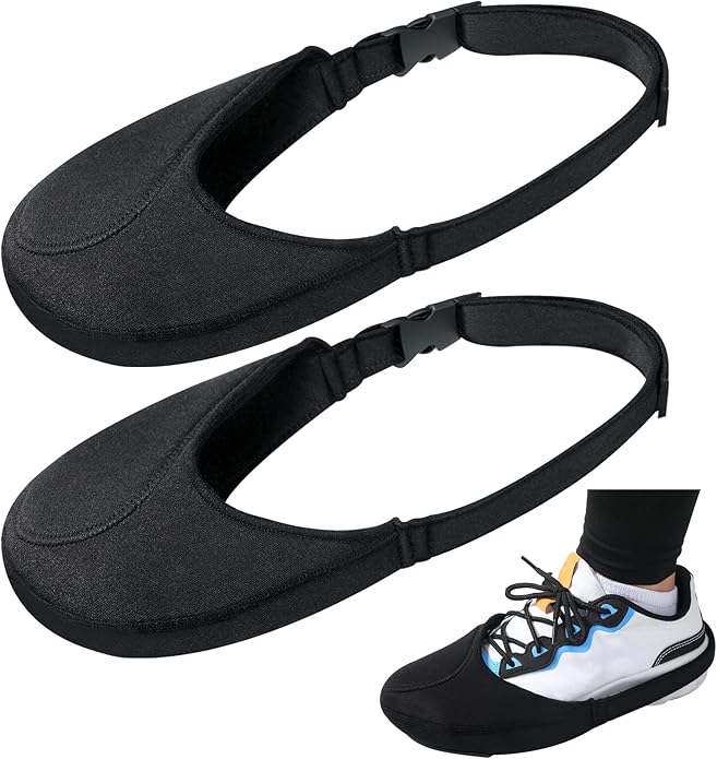 Tallew 2 Pack Motorcycle Shoe Protector - Shifter Cover & Boot Protector for Men & Women, Black