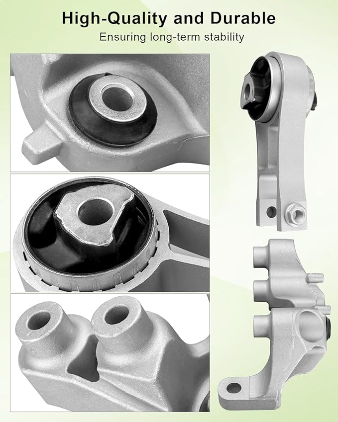 Rear Engine Motor Mount Torque Strut Mount Kit Fit for Chrysler Pacifica 3.6L 2017-2023 Replace 68224744AB 68224744AC A20070