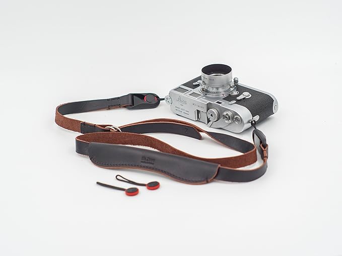 Camera Neck Strap with Quick Release Rings for Leica Canon Nikon compatible with Peak Design Anchor Links
