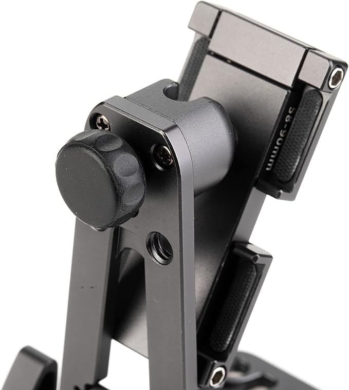Benro Professional Smartphone Clamp with Arca-Swiss Plate, Tabletop Kickstand, Dual Cold Shoe Mounts & 360° Rotation for Content Creators, Vloggers & Live Streaming (ACSMKS)