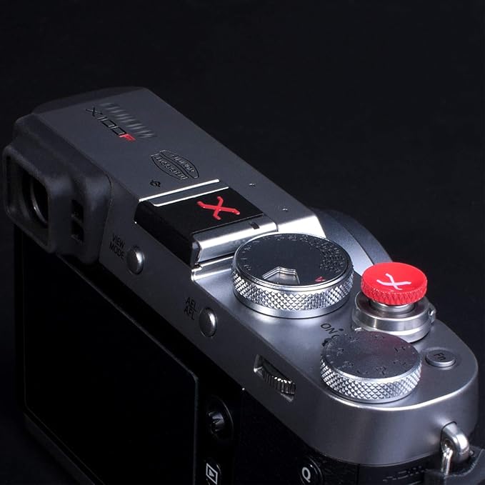 Camera Hot Shoe Cover Protector Cap Compatible with XPro3 XPro2 XT4 XT3 XT2 XT1 X-T30 X-T20 X-T10 XE3 XE2S X100V X100F X100T X100 Soft Release Button Kit(BRXR)