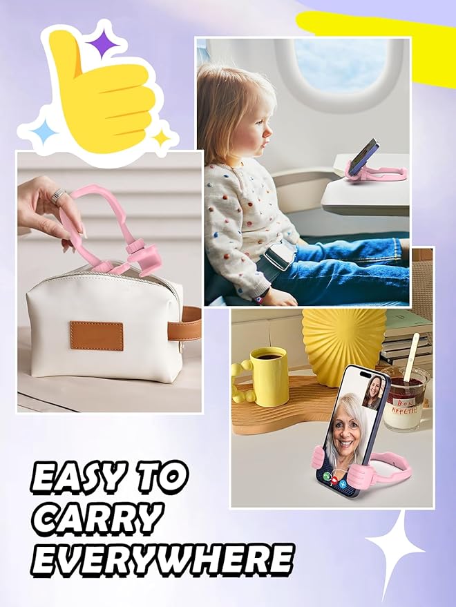 Easter Basket Stuffers for Teens Girls Boys Kids: Cell Phone Stand Thumbs Up Lazy Phone Stand Phone Holder for Desk Cool Gadgets Birthday Easter Gifts for Adults Women Men Toddler Teenagers
