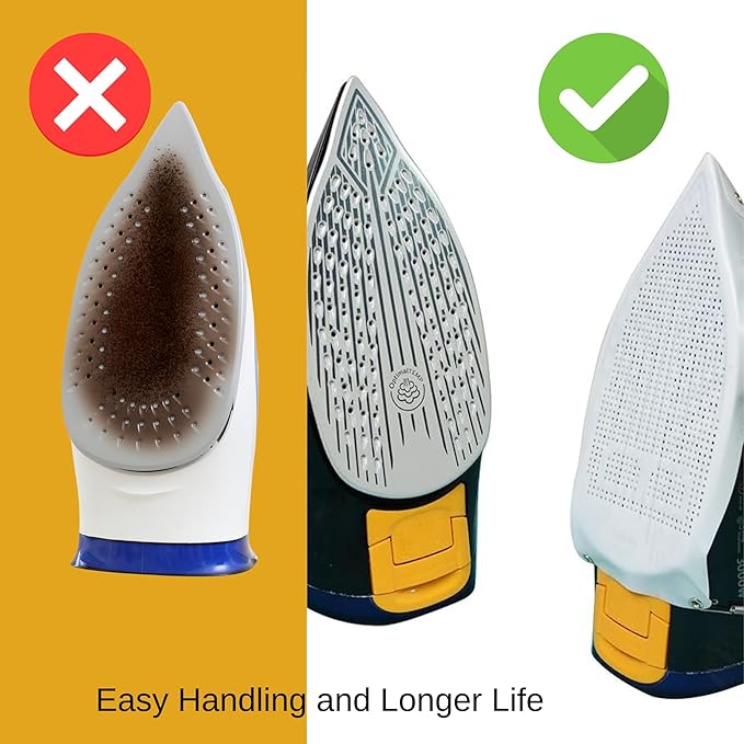 1 Piece - Cover Iron Shoe Used for Electric Iron Clothes Protector When Ironing - Prevents Burn, Sticking,Easy Installation Sole Plate Accessory