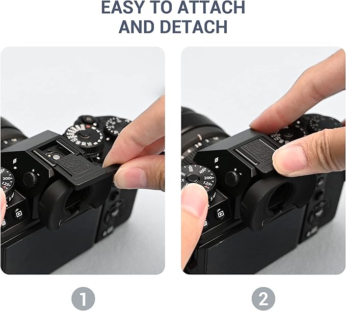 JJC Metal Thumb Up Grip for Fujifilm Fuji X-T5 XT5 X-T4 XT4 X-T3 XT3 Camera, Hot Shoe Thumb Rest Support for Easier Handling & Secure Hold